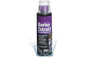 CrystalClear Barley Extract Water Garden & Fountain Clarifier, Natural Liquid Concentrate to Treat Cloudy Ponds, Koi Fish, Plant & Pet Safe, 16 Ounces
