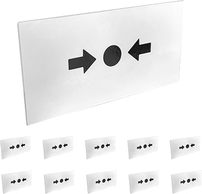 EVOGES Spare Break Glass Replacement For Manual Fire Alarm Call Point Pack 10