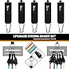 Image 4 - VEICK Resistance Bands Set,Workout Bands,Exercise Bands,5 Tube Fitness Bands with Door Anchor,Handles,Portable Bag,Legs Ankle Straps for Musle Training, Physical Therapy, Shape Body,Home Workouts