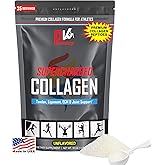 PhysiVantage Supercharged Collagen Peptides Powder - Hydrolyzed Collagen for Joint, Tendon, Ligament, & Skin Health Support - Unflavored, Keto, Paleo, 16oz | Enhanced with Vitamin C, BCAAs, Grass-Fed