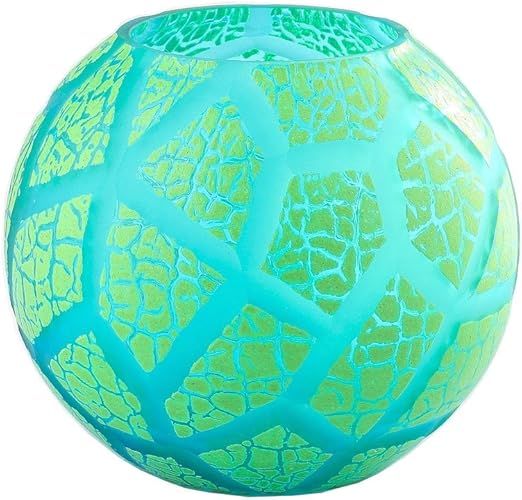 Amazon Com New 8 Hand Blown Glass Art Bubble Vase Bowl Green