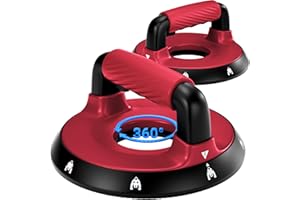 READAEER Push Up Bars, Rotating Handle Design with Bearings for Smooth, Effortless for a Wider Range of Motion, Handle Rotation, Wide Grips with Non-Slip Rubber Pads for Comfort Exercise