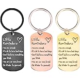 Heclia Little Reminders Keychain 3PCS Inspirational Key Ring You Are Enough Daily Affirmation Mental Health Positive Gifts