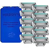 Harry's Plus Razor Refills - 10 Razor Blade Cartridges, Compact Cartridge Design for Precise Control, Shaving Kit for Men Only Compatible with Harry's Plus Handles