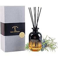 Aeeteek Christmas Reed Diffuser Set with 6 Fiber Sticks Cedar and Juniper Holiday Scented Classic Fragrances 150ml Home Decor