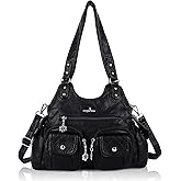 Angel Kiss Purses for Women Hobo Bag Soft PU Leather Shoulder Bag for Women