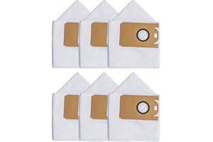 6 Pack Vacuum Dust Bags for E10+,T20+,T25+,T30+ Robot Vacuum Self-Empty Station, 3.5-Layer Large Capacity Replcement Bags