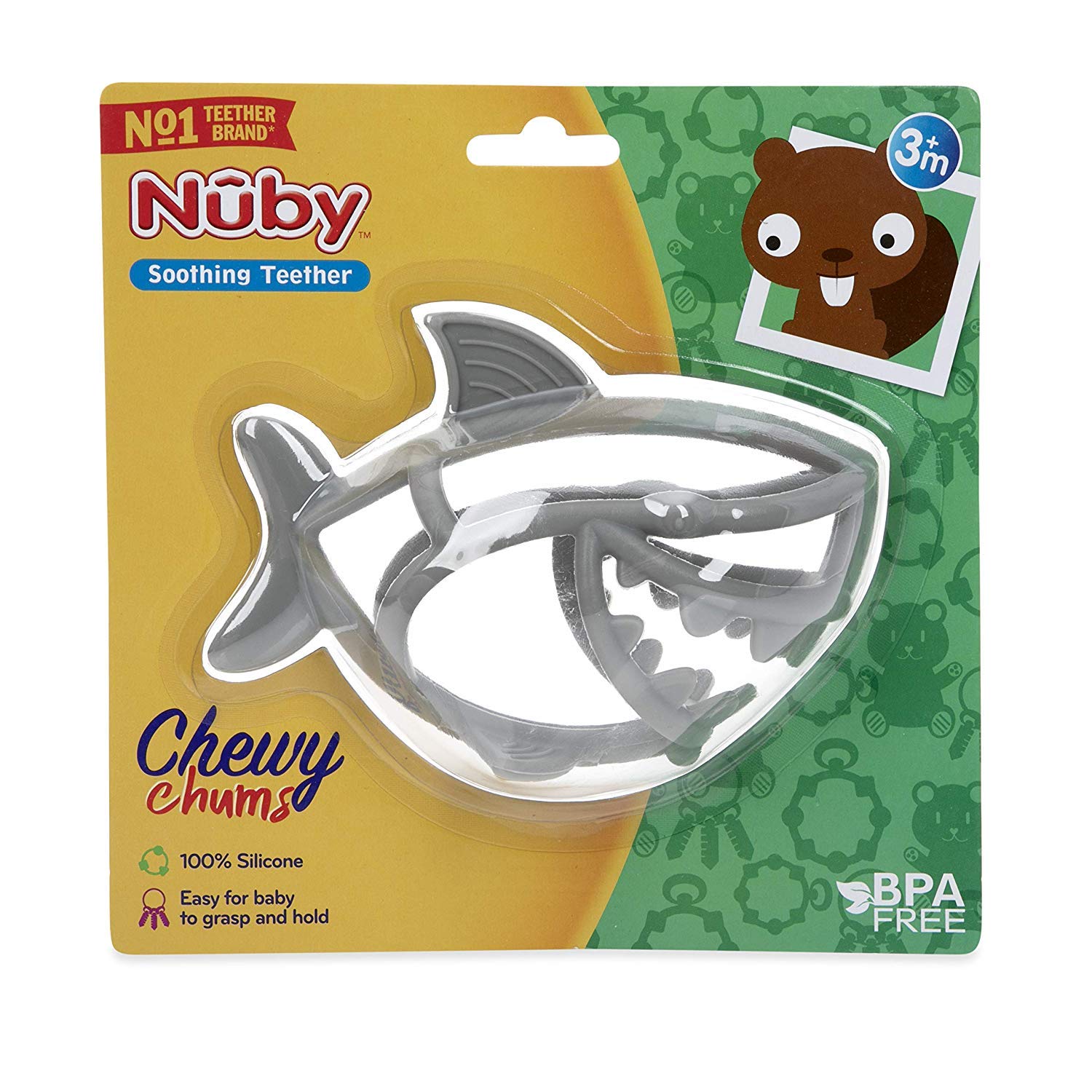 nuby shark teether