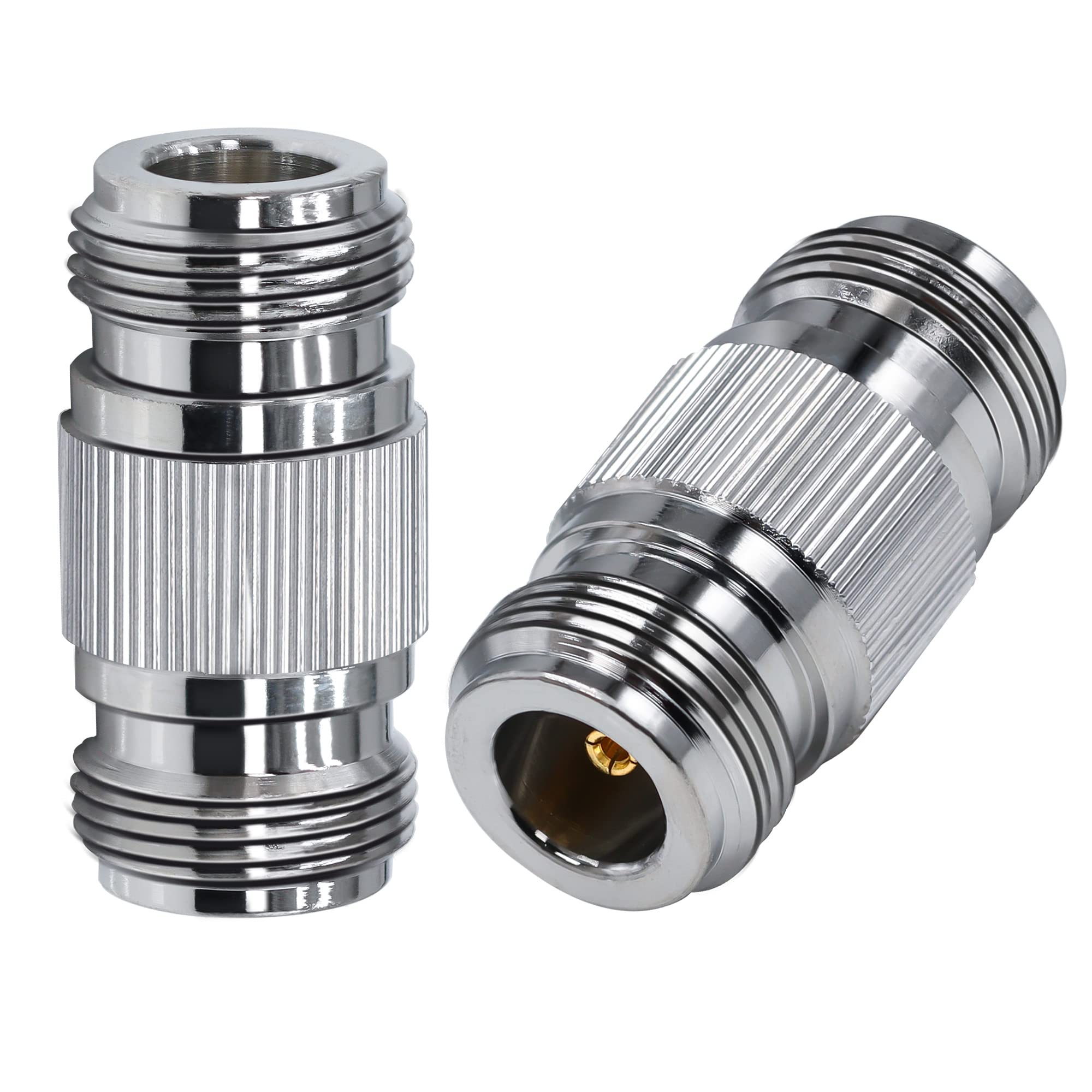TUOLNK N-Type Female to N Female Barrel Coax Connector RF Coaxial Adapter for Wifi Antenna Extension Cable Analyzer 2pcs