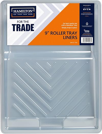 Hamilton Trade Paint Roller Tray Liners 9 Inch Pack of 5