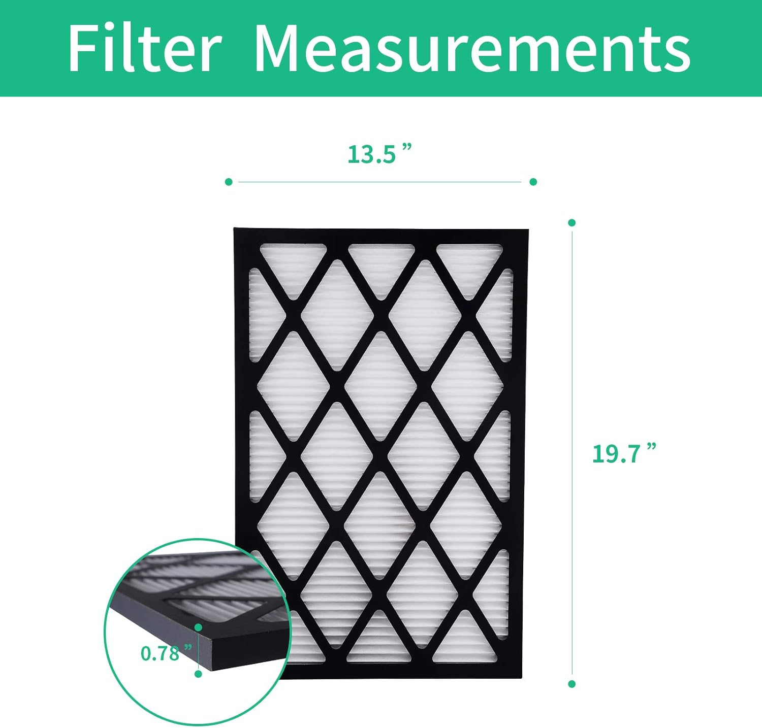 POPFRO Air Filters,20x25x1 HVAC Furnace Air Filter 6 Pack,MERV13,Comparable with MPR 300/600.Clean Living Dust Reduction,Permanent Washable Filters: Home & Kitchen