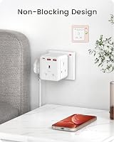 LENCENT 6-in-1 Cube Plug with 3 USB Fast Charge 20W PD QC 3.0 3250W view 4