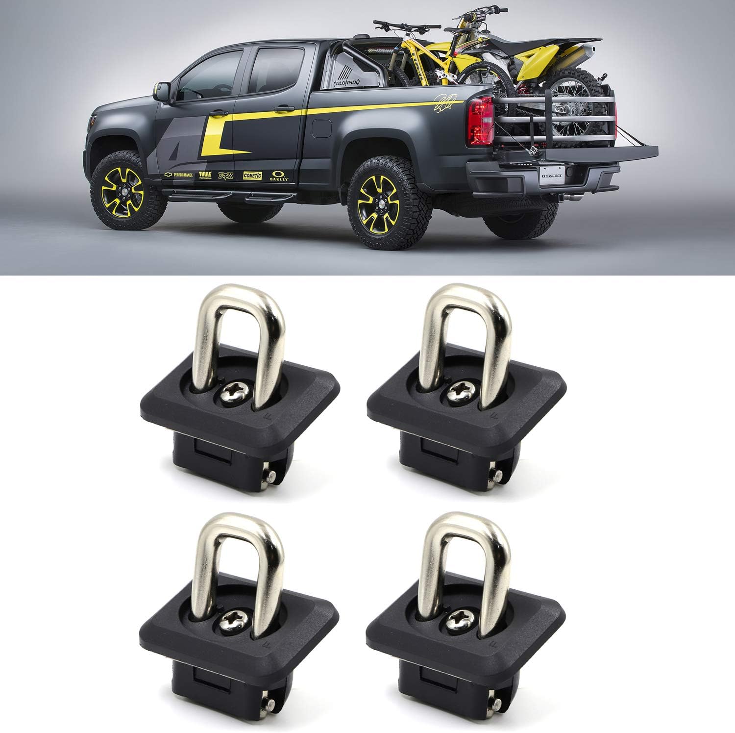 Henkeyi Truck Bed Side Wall Anchors 2pair 1000