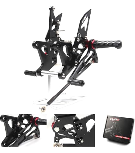Amazon.com: CNC ZX7R 91-03 Motorcycle Adjustable Rearsets Foot