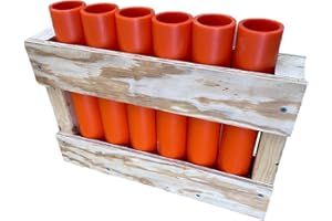 OCFIREWORKS 6 Shot Rack With 1.91 HDPE Mortar Tubes