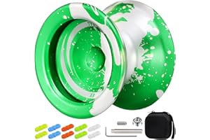 WABESMANIS Professional Yoyo for Kids 8-12 or Above, Unresponsive Trick Yoyo for Adults and Experts, Responsive Metal Yoyo for Finger Spin with 10 Yoyo String, Yo yo Case, Bearing Kit