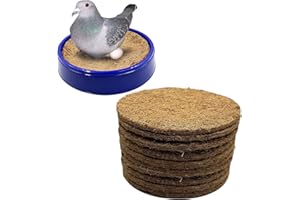 Ecjiuyi 10Pcs Pigeon Nest Pads,Racing Pigeon Loft Supplies,Coconut Fiber Bird Breeding Egg Nests Bowls Mat for Finch Chicken