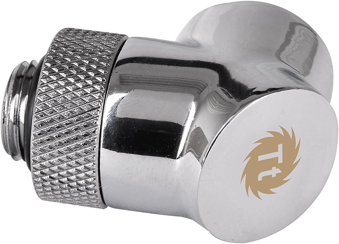Thermaltake Pacific G1/4 90 Degree Adapter-Fitting - Chrome, Klein - Image 3