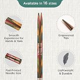 KnitPro Symfonie Interchangeable Circular Needles 5" 3.75mm Birch view 3