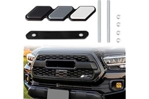 ZOUGON Tri-Color Grille Badge Emblem Decoration Fit for Tacoma 4Runner Tundra Sequoia Rav4 Highlander Accessories Car Truck Label