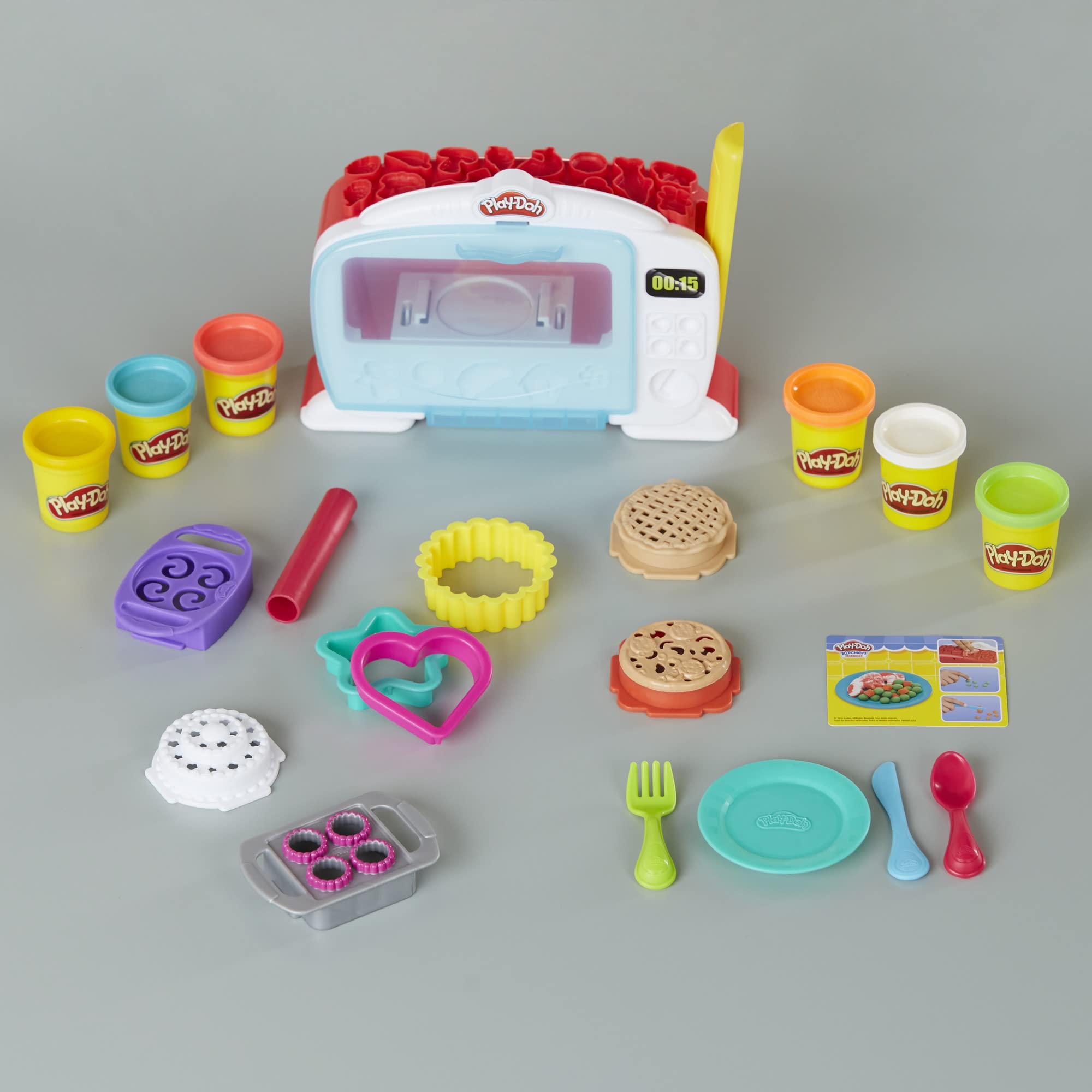 Play-Doh Kitchen Creations Magical Oven Play Food Set for Kids 3 Years and Up with Lights, Sounds, and 6 Colors (Amazon Exclusive)