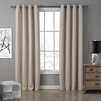 Dear Jy Curtains Solid Color 2 Panels Super Soft Oxford Cloth