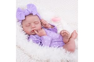 Aori Reborn Baby Dolls Lifelike 20 Inches - Realistic Newborn Girl Dolls with Feeding Toy Kit, Nice Companion Gift Set for Kids, Grand-Parents