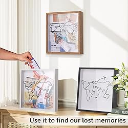MUXIUNT Travel Adventure Archive Shadow Box For