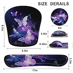 Keyboard Wrist Rest Memory Foam Ergonomic Mouse Pad
