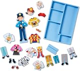 Melissa & Doug Magnetic Dress Up Doll Set with 24 Pieces, 8 Outfits view 4