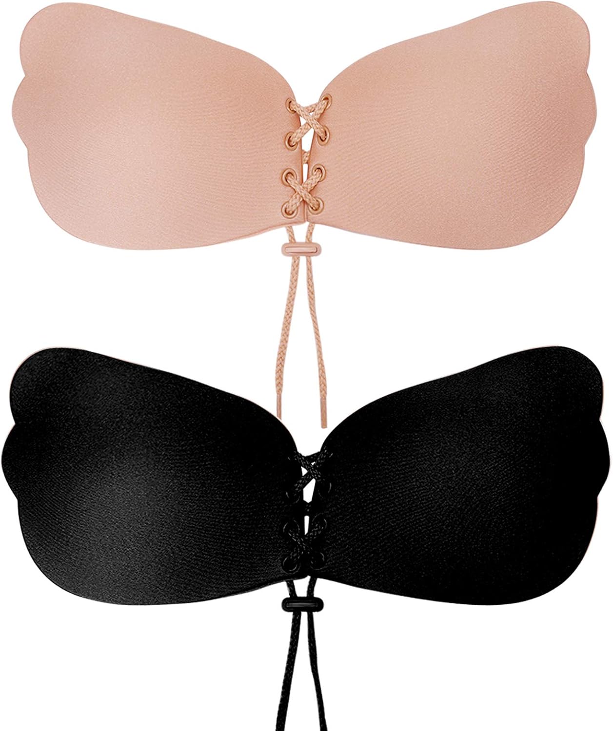 SANMIO Pack of 2 Adhesive Bra, Strapless Push Up Bra, SelfAdhesive