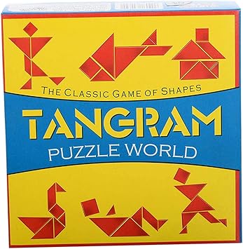 Virgo Toys Tangram Puzzle (Yellow and Blue)