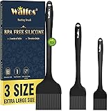 Walfos 3 Size Basting Brush, High Heat Resistant