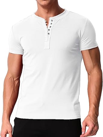 camiseta botones hombre