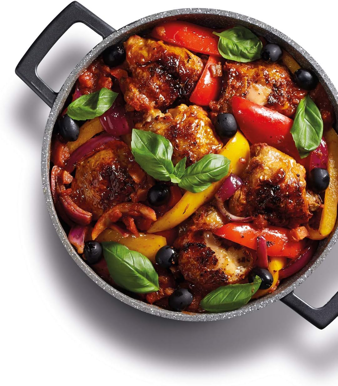 MasterClass Casserole Dish with Lid, Large 5L/28 cm, Lightweight Cast Aluminium, Induction Hob and Oven Safe, Black - Image 4