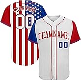 Custom Baseball Jerseys Men Women Youth Boys Personalized Softball Shirts Stitched Button Down Sports Team Uniform