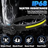 Sogdeco Head Torch Rechargeable 2000mAh 22h 7 Modes 230° Wide Beam view 6
