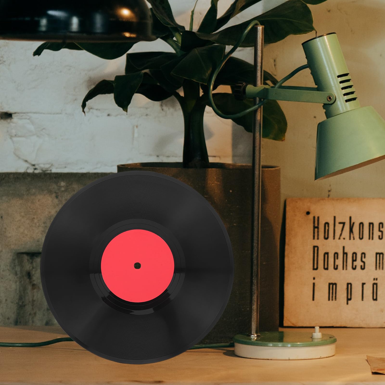 Cabilock Leere Vinyl-Schallplatten Wanddekoration Groß 30Cm 1950Er-Jahre-Rock-And-Roll-Musik Party-Dekoration Gefälschte Vinyl-Schallplatten Leere Retro-Wandaufkleber 8