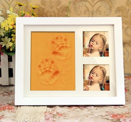 Amazon Mother S Love 赤ちゃんの手形 綺麗なベビーフレーム記念品 足形 フレーム プライスレスなメモリ アクリルガラスと安全な非毒性の粘土 良品質の木製フレーム 男女通用 赤ちゃんのための完全なギフト Msl 1062 オレンジ 手形足型 産声 ベビー