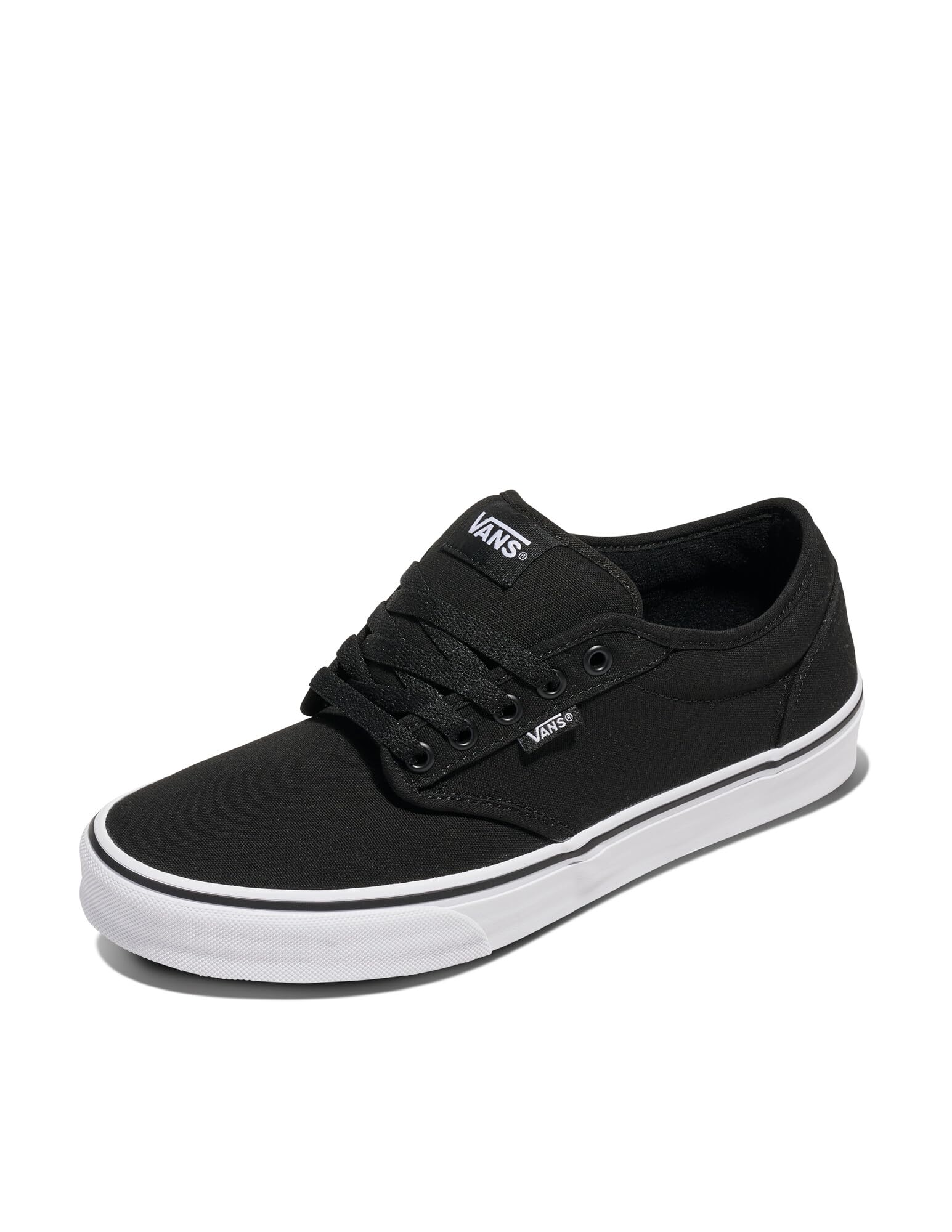 Vans Men's Atwood Trainers, Black Canvas Black White, 14 UK