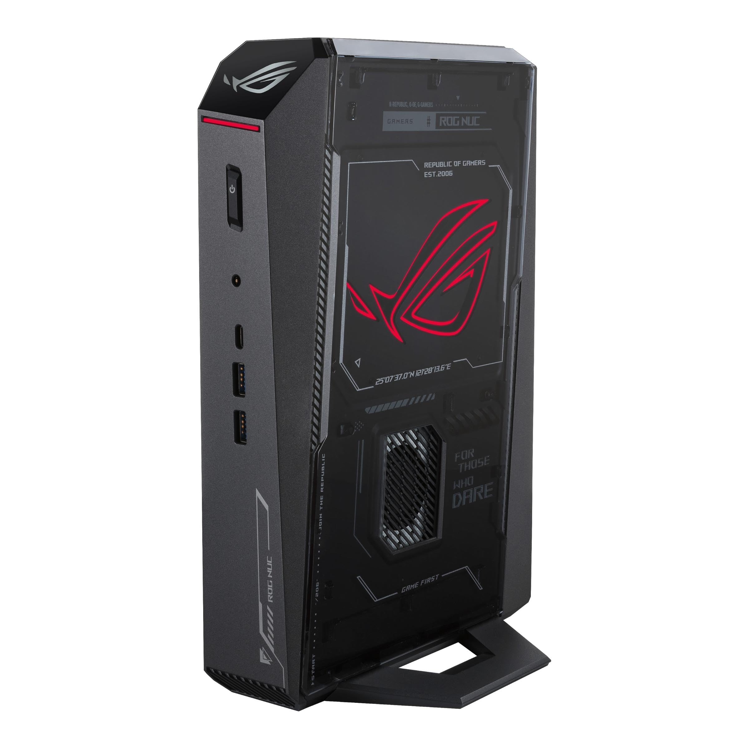 ROG NUC (2025) Gaming Mini PC with Intel® Core™ Ultra 9 (Series 2) ARL-HX CPU, NVIDIA® GeForce RTX™ 5070 Ti MobileGPU, 16GB DDR5 RAM, 1TB NVMe SSD, Thunderbolt 4 Triple-Fan Cooling and ARGB Lighting