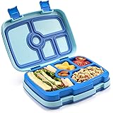 Freshmage Kids Bento Lunch Box, Durable Leakproof 5-Compartments Lunch Containers for Kids Ages 3 to 7, BPA-Free and Microwav