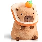 NXNYNZ Cute Capybara Plush Pillow with Bread Kawaii Soft Orange Capybara Stuffed Aniamls Capybara Plush Toys Hugging Gifts Ki