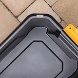 TOUGH MASTER 18L Heavy Duty Storage Box Lid Stackable Tool Home Office Workshop view 8