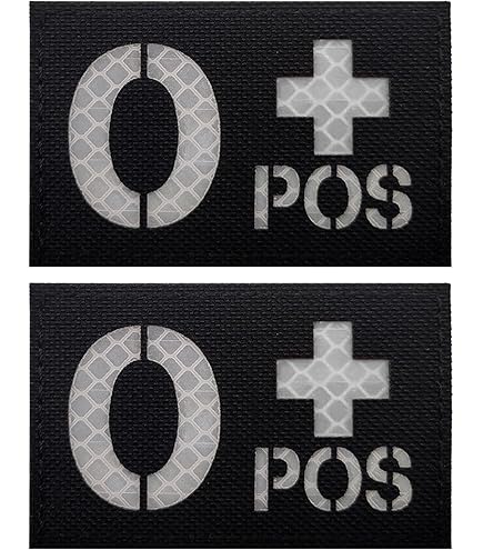 Patch Morbido Ricamato Gruppo Sanguigno AB - Condor | Toppa In Tessuto Tan/Marrone Per Medici, Soccorso, Airsoft, 5x2.5cm