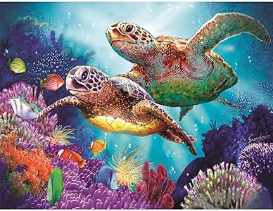 5D Bordado Pinturas en forma de Tortuga Rhinestone Pegado DIY Pintura