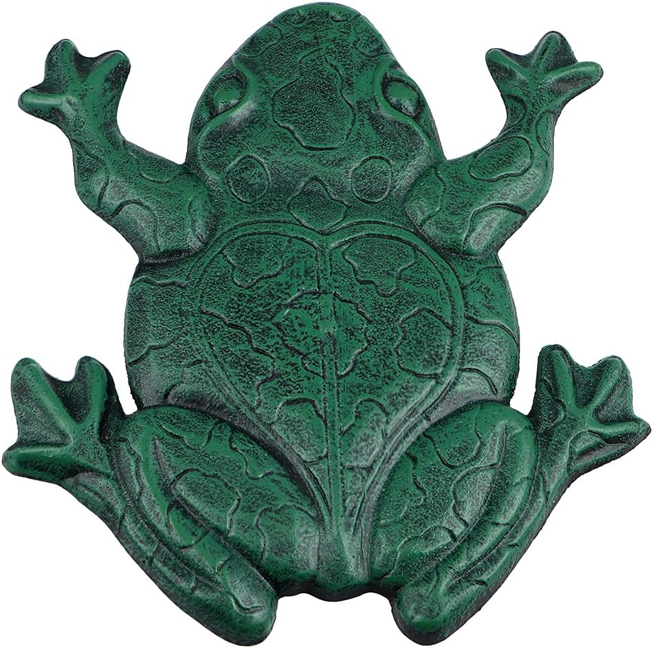 Hardscaping Materials - MDLUU Frog Stepping Stone, Cast Iron Frog Art, Decorative Flagstone for Garden Walkway, Yard, Patio Decor