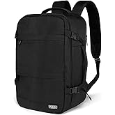 Fmeida Flight Approved Carry On Backpack for Ryanair Fits 14" Laptop - 20L Underseat Airplane Approved Weekender Bag, Anti-Theft Travel Backpack, Personal Item Bag Black