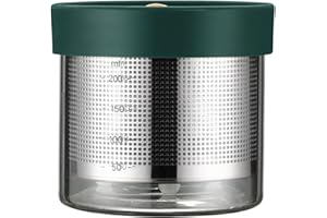 DYNWAVE Jewelry Cleaning Jar with Clear Scale Diamond Washing Cup Gemstone Cleaning Glass Jar for Beads Small Precious Stones