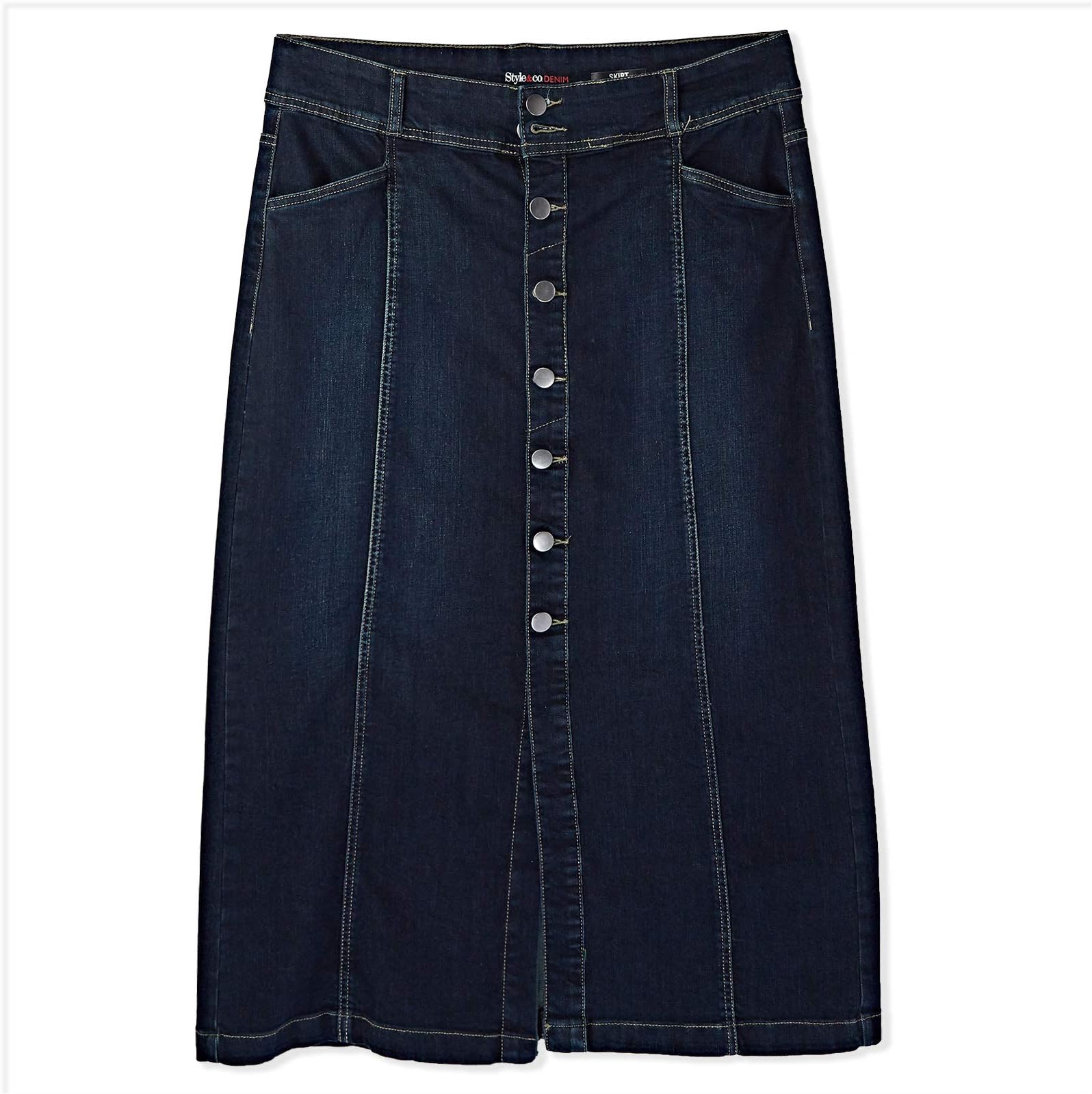 macys womens jean skirts